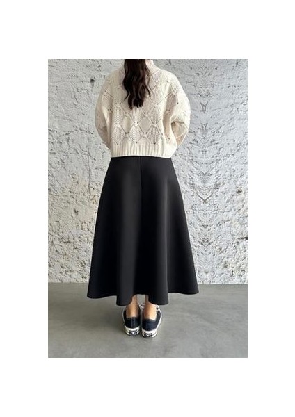 Puf Scuba Siyah Etek modelleri