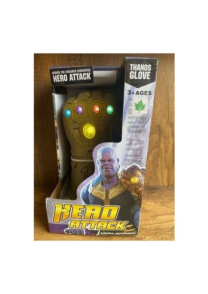 Thanos Oyuncak Işıklı Sesli Eldiveni - Sonsuzluk Eldiven Taşlı Thanos Eldiveni Giyilebilir