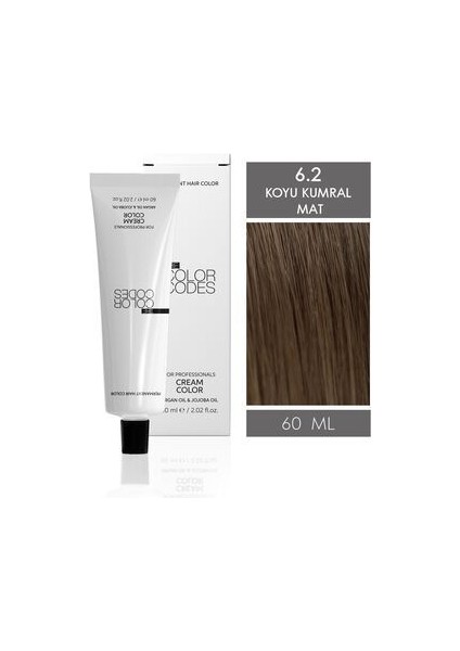 Cream Color Saç Boyası 6.2 Koyu Sarı Küllü Inci 60ML