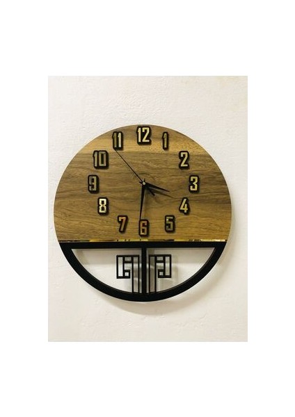 Dmr Ahşap Duvar Saati, Ahşap Duvar Saati, Duvar Saati, Sessiz Duvar Saati, Wooden Wall Clock