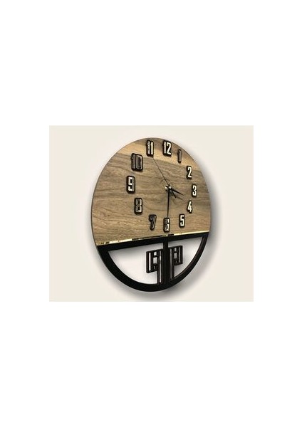 Dmr Ahşap Duvar Saati, Ahşap Duvar Saati, Duvar Saati, Sessiz Duvar Saati, Wooden Wall Clock