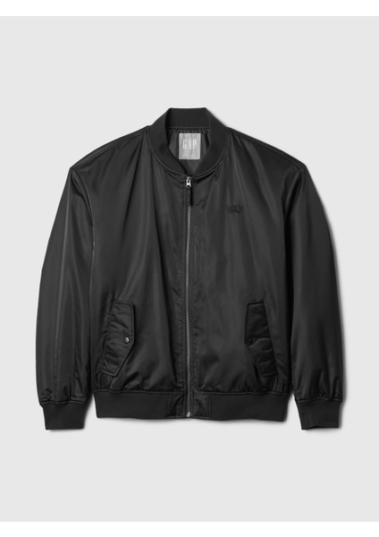 Erkek Siyah Gap Logo Relaxed Bomber Ceket fiyatları