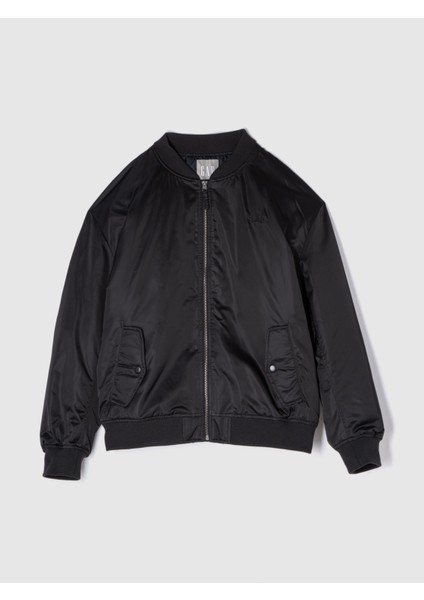 Erkek Siyah Gap Logo Relaxed Bomber Ceket indirimleri