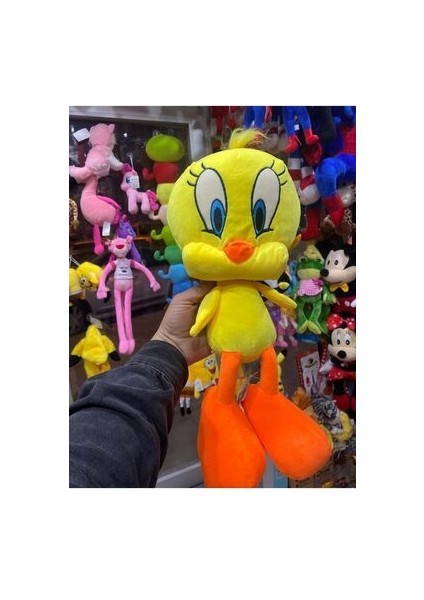 Tweety Peluş Oyuncak Gerçekçi Tweety Peluş Oyuncak 45 cm