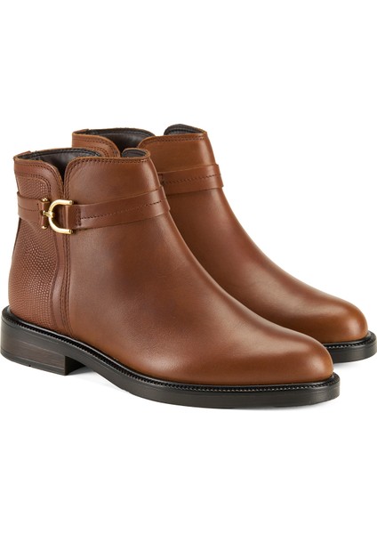 Vesla Taba Kadın Deri Bot