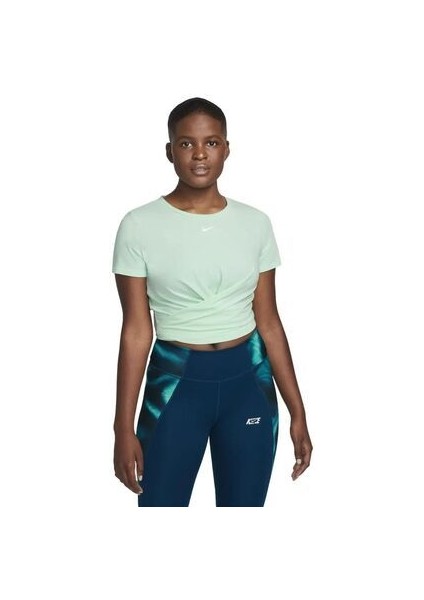 One Luxe Dri-Fit Kadın Yeşil Antrenman Tişört DD4921-379