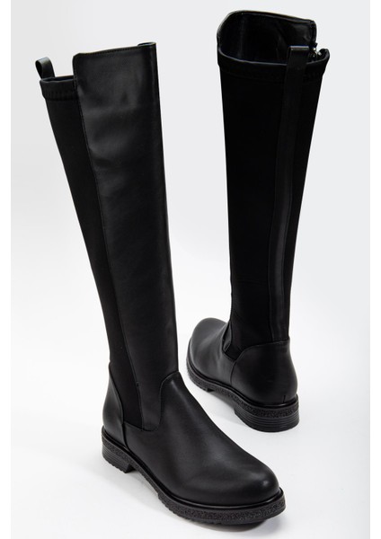 Suins Vesla Kadın Arkası Dalgıç Kumaş Lastikli Streç Çizme modelleri