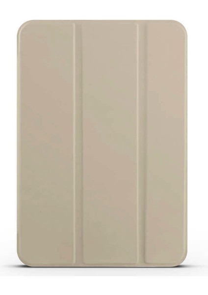 Apple iPad Mini 6.nesil 8.3.inç 2021 A2567-A2568-A2569 Kılıf Smart Cover Standlı 1-1 Kılıf Gold