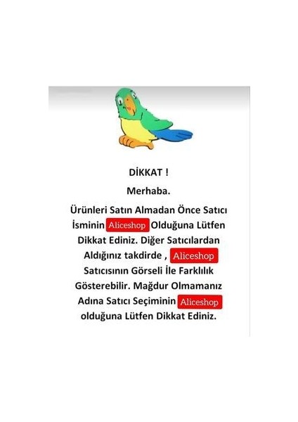 Sultan Papağanı ve Boyutlarındaki Kuşlar Için Aliceshop Kalitesi ile 3lü Oyuncak Seti fiyatları
