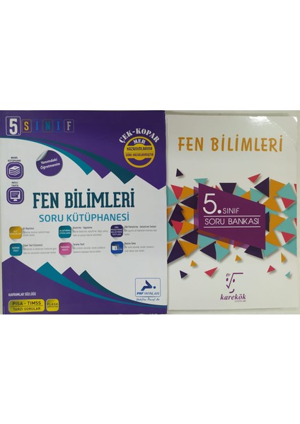 Karekök 5. Sınıf Fen Bilimleri Soru Bankası +Paraf Yayınları 5. Sınıf Fen Bilimleri Soru Kütüphanesi