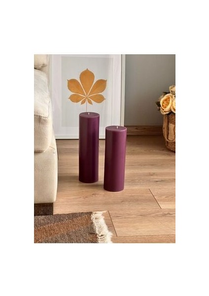 2 Li Mor Büyük Blok 25 Cm ve 30 cm kokulu