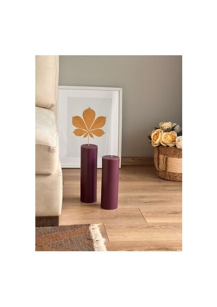 2 Li Mor Büyük Blok 25 Cm ve 30 cm kokulu modelleri