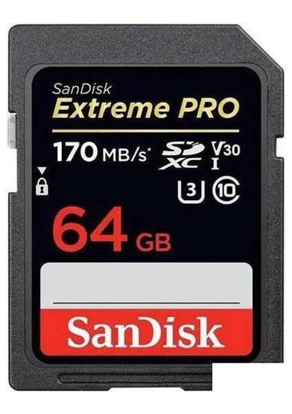 Sandısk 64GB Extreme Pro SDSDXXU-064G-GN4IN Sdxc Hafıza Kartı