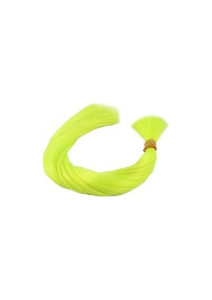 Neon Sarı Çok Renkli Sentetik Boğumlu Saç / 1kg