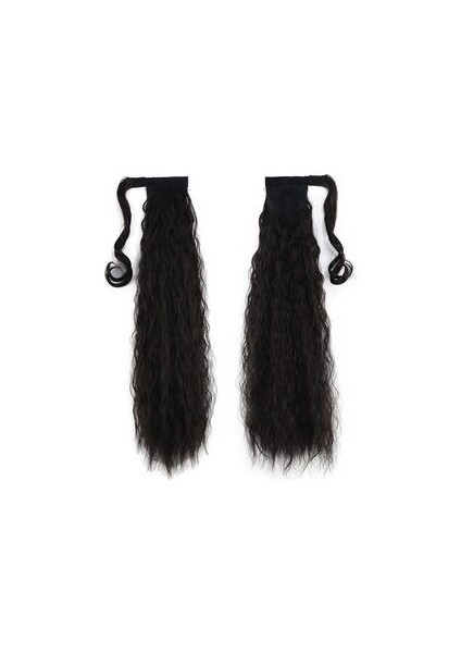 Bağlamalı Kabartılmış Dalgalı At Kuyruğu / Kahverengi