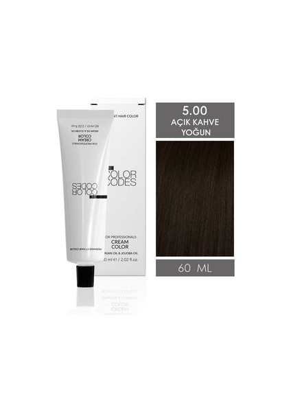 Cream Color Saç Boyası 5.00 Yoğun Açık Kahve 60ML