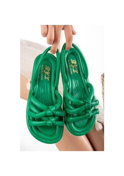 Ortopedik Kadın Sandalet Rahat Kadın Sandalet Puff Sandalet Anatomik Kadın Sandalet