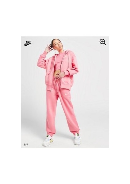 Sportswear Phoenix Fleece Oversized Full-Zip Hoodie Pembe Kadın Sweatshirt DQ5758-611 fırsatları