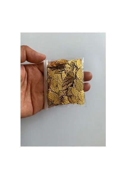 Halay Mendili Yaprak Pul Gold 20 gr Takriben 300 Adet modelleri
