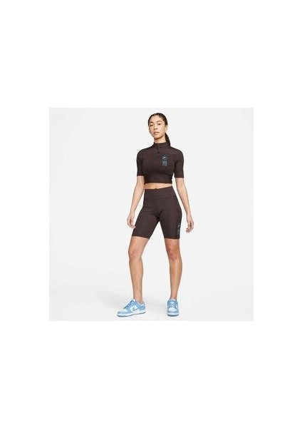 Sportswear Normal Belli Fitilli Kadın Bisiklet Şort FJ4876-220