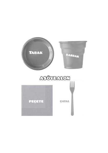 Doğum Günü Kullan At Tabak Bardak Çatal Peçete Seti Kullan At 25 Kişilik 95 Parça Ful Set fiyatları