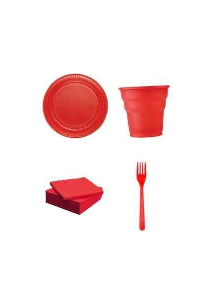 Doğum Günü Kullan At Tabak Bardak Çatal Peçete Seti Kullan At 25 Kişilik 95 Parça Ful Set