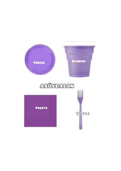Doğum Günü Kullan At Tabak Bardak Çatal Peçete Seti Kullan At 25 Kişilik 95 Parça Ful Set fiyatları