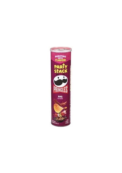 Prıngles Bbq Flavored Con Sabor Party Stack 203 gr