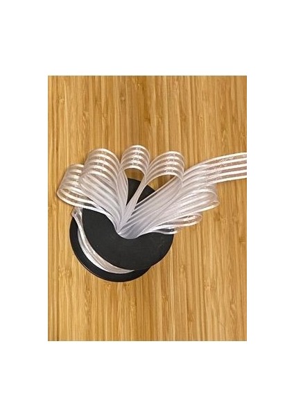 Çizgili Şifon Kurdele (Kurdale) 2.5cm x 20METRE. Renk No:3 indirimleri