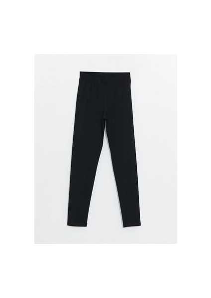 Kadın Beli Lastikli Ekstra Dar Fit Düz Tayt indirimleri