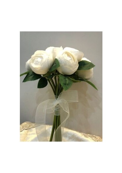 Beyaz Şakayık Gelin Buketi Gelin Çiçeği,nikah Çiçeği