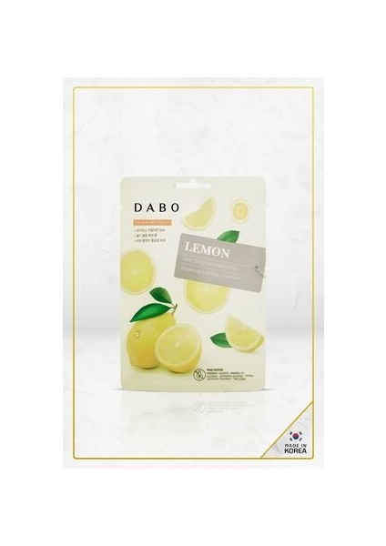 First Solution Mask Pack Lemon - Tek Kullanımlık Yüz Maskesi Made In Korea