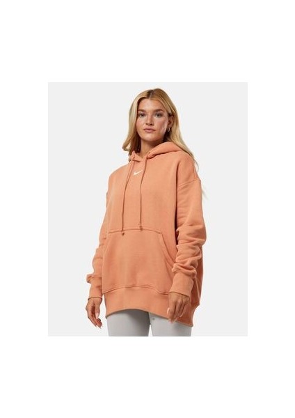 Sportswear Phoenix Fleece Oversized Pullover Hoodie Kadın Sweatshirt DQ5860-225