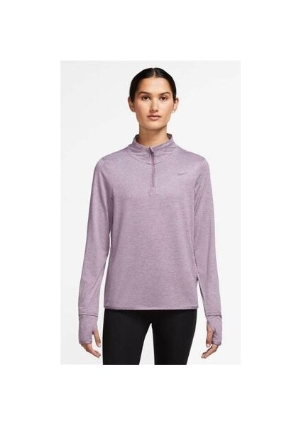 Dri-Fit Swift Element Uv 1/4-Zip Running Long-Sleeve Kadın Koşu Üst FB4316-536