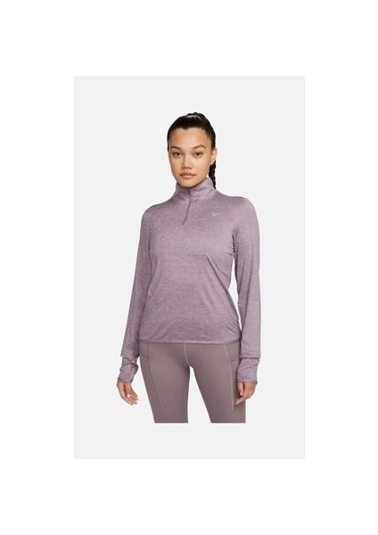 Dri-Fit Swift Element Uv 1/4-Zip Running Long-Sleeve Kadın Koşu Üst FB4316-536