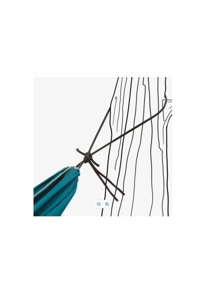 Quechua Hamak - Tek Kişilik - 300 x 150 cm - Mavi - Basic fırsatları