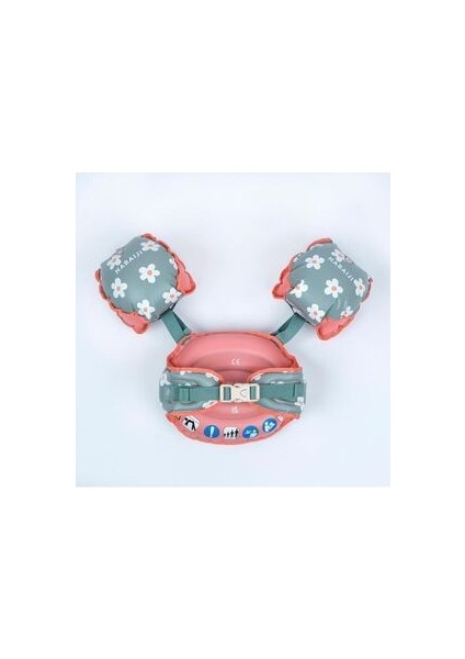 Nabaıjı Çocuk Yüzücü Kolluğu / Kemeri - Çiçek Desenli/haki - Tiswim Print fiyatları