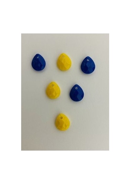 Örgü El Işleme Plastik Gözyaşı Damla Boncuk. 25GR. 195 Adet modelleri