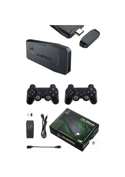 Gaming Atari Yeni 4K Hd Oyun Konsolu Retro Game Stick Atari Makinesi 21,000 Adet Oyun