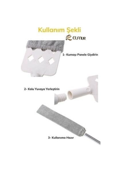Pratik Mikrofiber Başlıklı Girintili Yüzey Dip Köşe Raf Temizleme Sihirli Toz Alma Fırçası modelleri