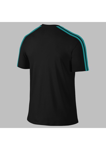 Yeni Seri Oversize Erkek Siyah Dri-Fit Kumaş Yürüyüş ve Koşu Için Konforlu Kısa Kol T-Shirt (4xl- 10XL)