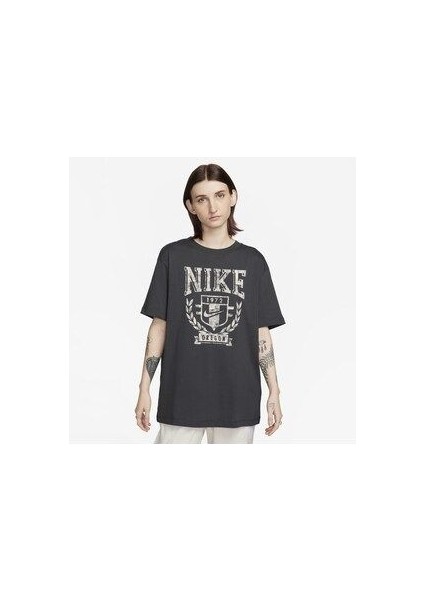 Sportswear Fleece Boyfriend Short-Sleeve Kadın Tişört modelleri