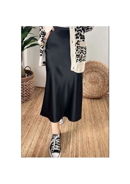 Siyah Saten Etek Bol Kesim( Lütfen Çıklamayı Okuyun)
