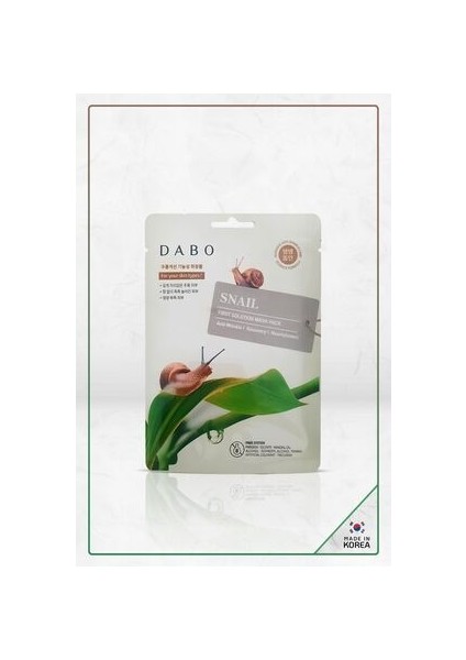 First Solution Mask Pack Snail Gold - Tek Kullanımlık Yüz Maskesi Made In Korea