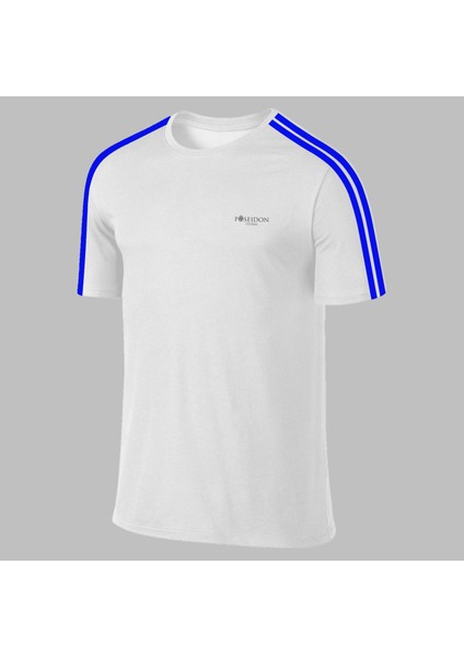 Yeni Seri Erkek Beyaz Dri-Fit Kumaş Baskısız Bisiklet Yaka Kısa Kol T-Shirt S-3xl