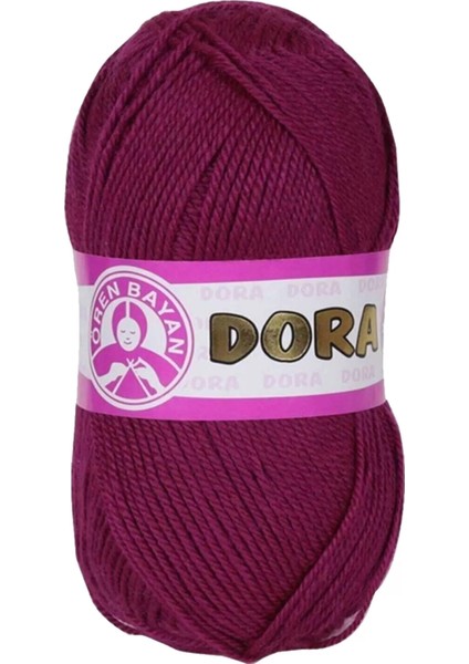 1 Adet Dora El Örgü ipi Yünü 100 gr 103 Mürdüm