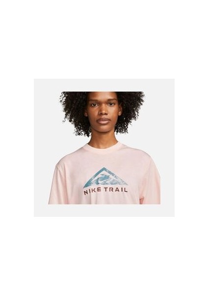 Dri-Fit Trail Short-Sleeve Pembe Kadın T-Shirt indirimleri
