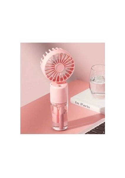 Mini Fan Şarjlı El Fanı Su Püskürtmeli Boyuna Asmalı Mini Klima Fan Vantilatör