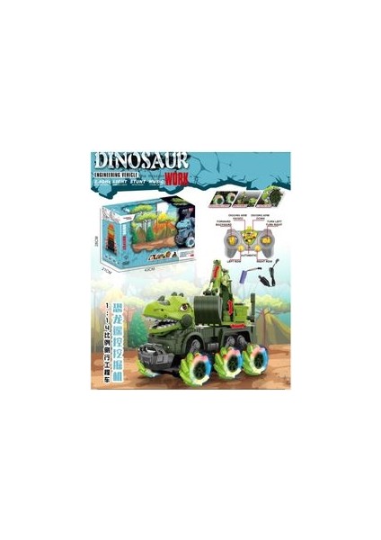 Vardem 1:14 Uzaktan Kumandalı Full Fonksiyon 2.4g Dinazor Kepçe