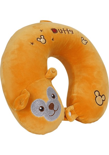 Yumuşak Ve Konforlu %100 Visko Boyun Yastığı, Tucklebery Kids Figürlü Seyahat Yastığı